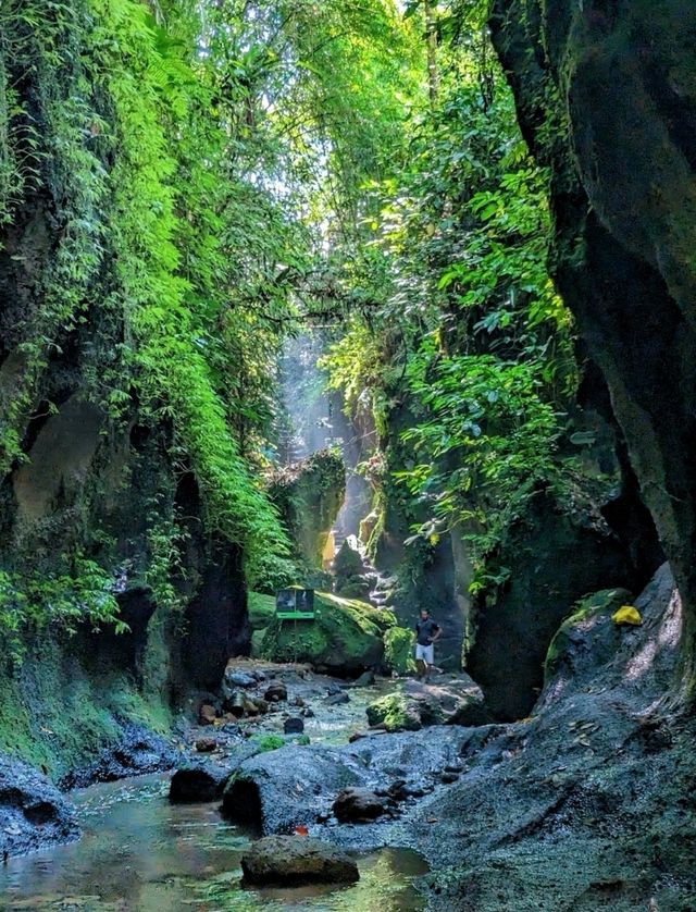Visiting the unique waterfall in Bali: Tukad Cepung Waterfall