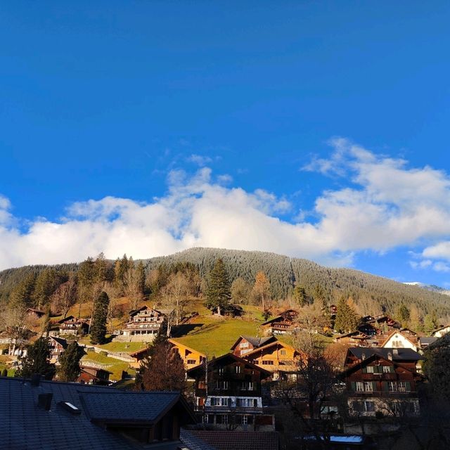 Beautiful snow mountain in Grindelwald