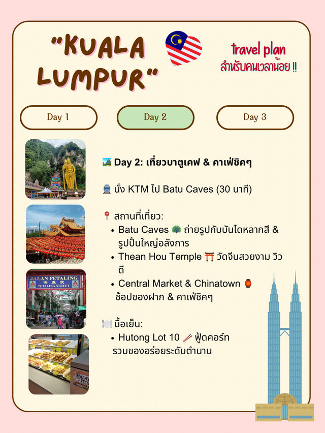 แจกแพลนเที่ยวกัวลาลัมเปอร์ (Kuala Lumpur) 🇲🇾