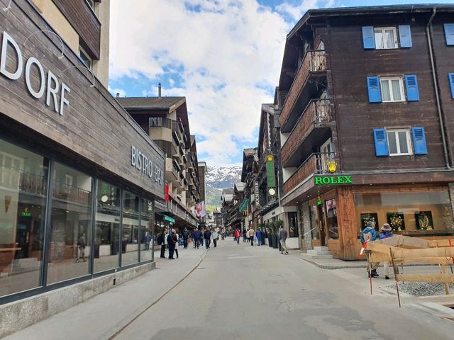 Zermatt - car-free town and blacknosed sheep
