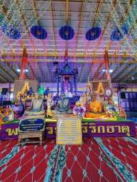 タイ🇹🇭アユタヤ💜パープル寺院　ワットクラークロン　魅力的でフォトジェニック‼