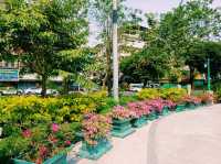 泰國曼谷市中心湄南河畔唐人街著名環島噴泉⛲公園景點：22 July Roundabout，適合打卡拍照📸親子遊