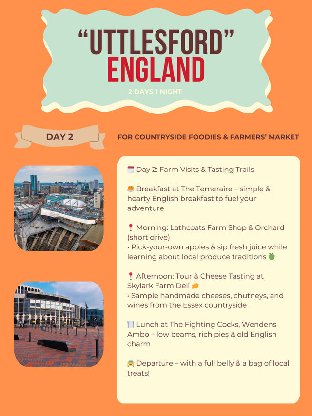Uttlesford itinerary ✨✈️
