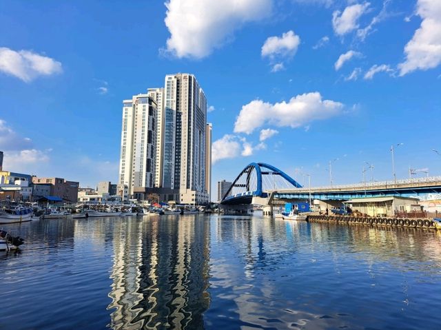 바다와 호수가 함께 어우리지는 속초 풍경