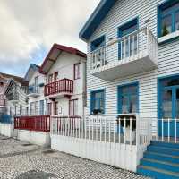 Stripes & Sea Breezes: A Colorful Stroll in Costa Nova
