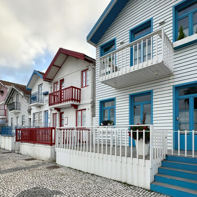 Stripes & Sea Breezes: A Colorful Stroll in Costa Nova