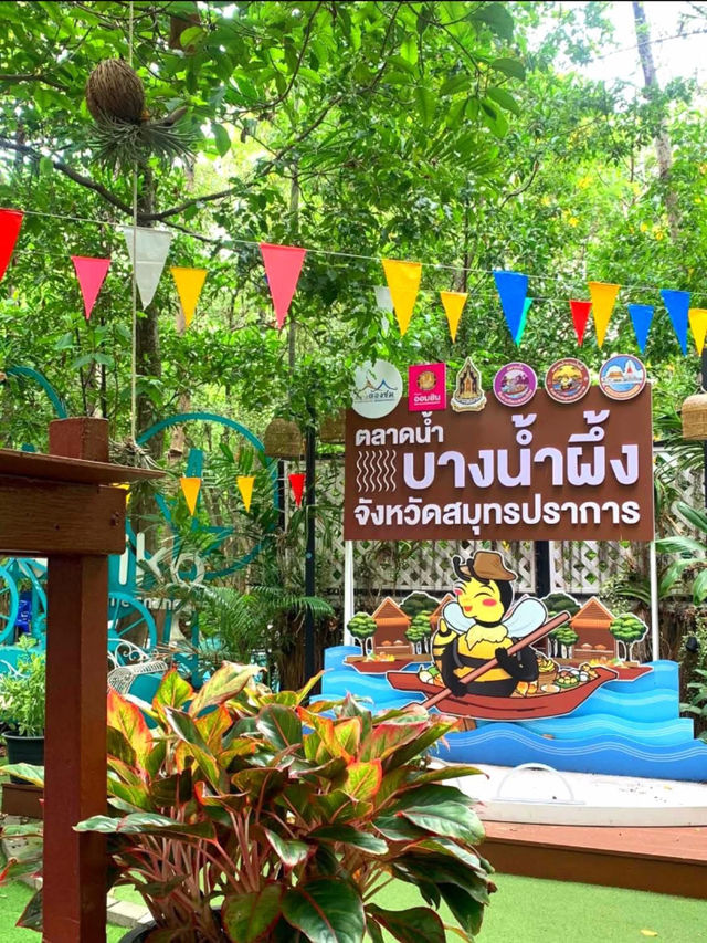 週末はローカル気分で♪ バンナムプン水上マーケットでタイの素顔を発見！🛶🌿🍢 #タイ旅行 #バンコク近郊 #ローカ