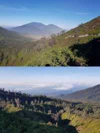 “Ijen Volcano: Where Blue Flames Meet Sunrise Skies”💙