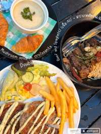 อิ่มสุขยามเย็นกับร้านสเต็กลับๆย่านศรีราชา 🥩✨
