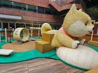 沙田新城市Pets Park寵物同樂園3米高柴柴打卡位