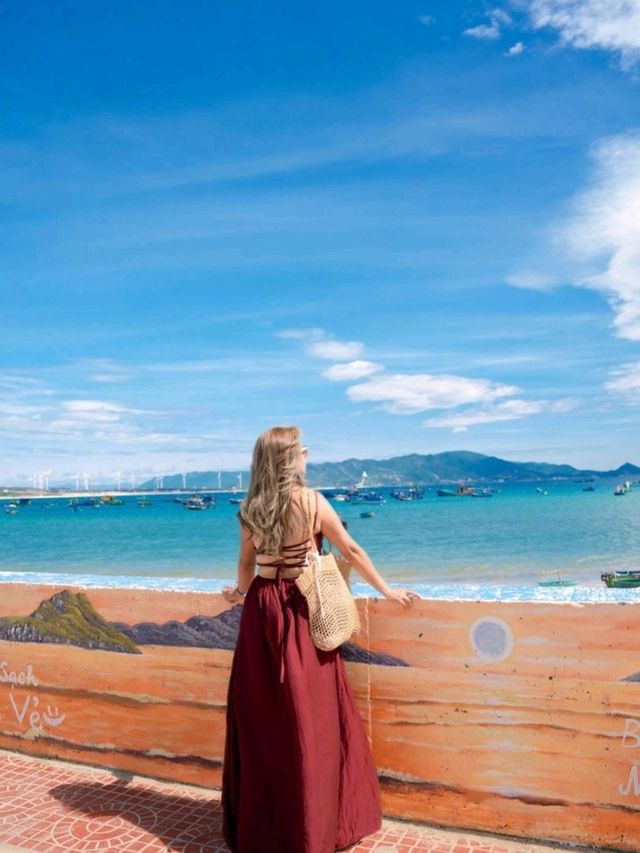 推介 越南歸仁市 的 Lang Chai Nhon Hai 小漁村 海灘非常之美麗 海水 清澈見底 可以看見珊瑚 