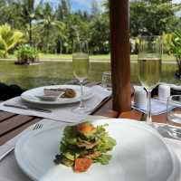 ワインと料理のペアリングを楽しめる野外レストラン🇹🇭