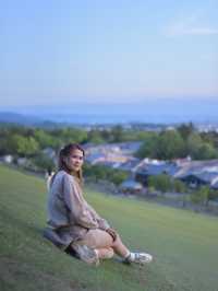 ชมพระอาทิตย์ตกที่ Mount Wakakusa Nara