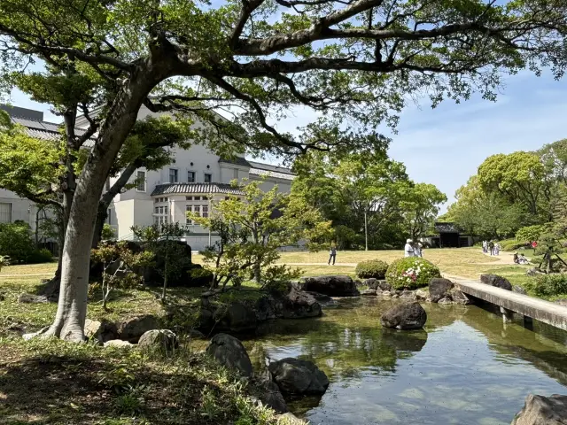 慶澤園的涼亭與自然之美 🍃