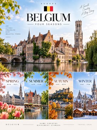 🇧🇪 BELGIUM | เบลเยียม เที่ยว 4 ฤดู

ประเทศเล็ก ๆ ในยุโรปที่รวมทั้ง เมืองเก่า สถาปัตยกรรม ศิลปะ ปราสาท ธรรมชาติ และอาหาร ไว้ด้วยกัน 🏰🍫✨ แต่ละฤดูมีบรรยากาศแตกต่างกันอย่างชัดเจน

🌸 SPRING | มีนาคม–พฤษภาคม
อากาศเริ่มสบาย ธรรมชาติกลับมาเขียวสด 🌿 สวนและพื้นที่ชนบทเริ่มมีดอกไม้ เหมาะกับเดินเมืองและเที่ยวปราสาท
📍 Brussels · Bruges · Ghent · Antwerp

☀️ SUMMER | มิถุนายน–สิงหาคม
ช่วงกลางแจ้งคึกคัก เหมาะกับเดินเมือง ปั่นจักรยาน เที่ยวสวน และนั่งคาเฟ่ริมคลอง 🚲☀️
📍 Bruges · Ghent · Brussels · Belgian Coast

🍂 AUTUMN | กันยายน–พฤศจิกายน
อากาศเริ่มเย็นลง ใบไม้เปลี่ยนสี 🍁 เหมาะกับเที่ยวเมืองเก่า พิพิธภัณฑ์ ปราสาท และเส้นทางธรรมชาติ
📍 Bruges · Ghent · Ardennes · Antwerp

❄️ WINTER | ธันวาคม–กุมภาพันธ์
บรรยากาศเมืองเก่าสวยเป็นพิเศษในช่วงปลายปี ✨🎄 เหมาะกับเดินชมสถาปัตยกรรม คาเฟ่ ช็อกโกแลต และตลาดคริสต์มาส
📍 Brussels · Bruges · Ghent

✨ จำง่าย ๆ

🌸 ดอกไม้ + เมืองเก่า → Spring
🚲 เที่ยวกลางแจ้ง → Summer
🍁 ธรรมชาติ + วัฒนธรรม → Autumn
🎄 เมืองเก่า + คาเฟ่ + Winter atmosphere → Winter

🇧🇪 Belgium = เมืองเก่า + ศิลปะ + ปราสาท + อาหาร + บรรยากาศยุโรปคลาสสิก 🇧🇪✨

#Belgium #เที่ยวเบลเยียม #EuropeTravel #EuropeBySeason