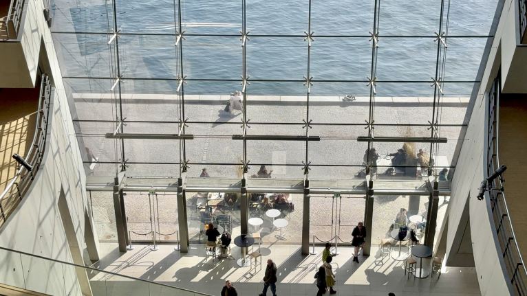 Is this really a library?! I found this futuristic atrium in