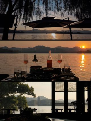 🇨🇳 On Lake 是一家可以欣賞西湖景色的餐廳，我推薦大家去杭州旅遊時到那裡用餐。