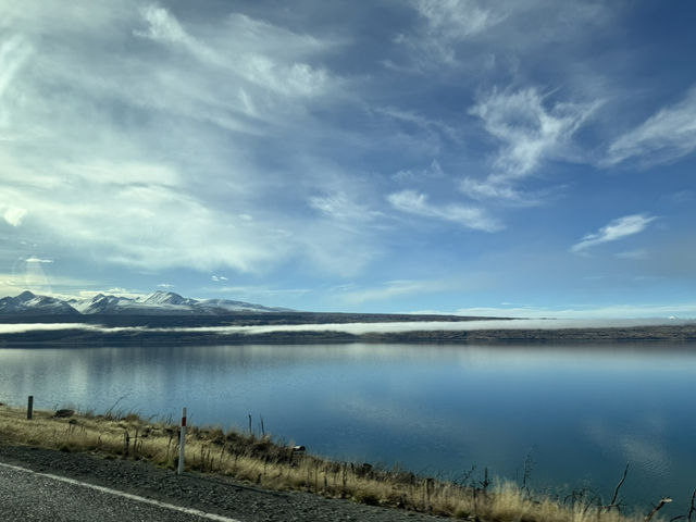 The Sun, Lake and Mountain