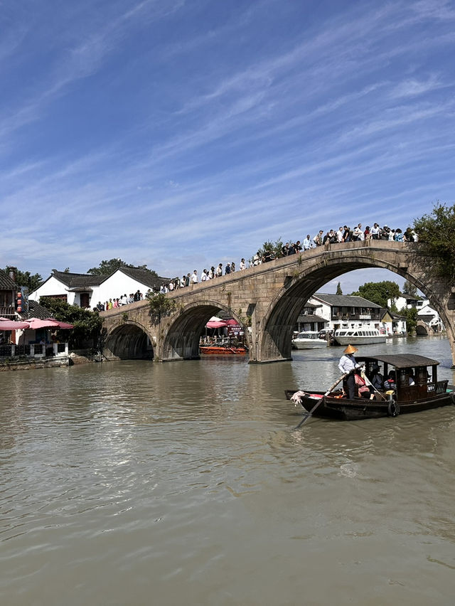 Zhujiajiao is an ancient water town located in the Qingpu District of Shanghai