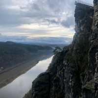 The route to Bastei Bridge