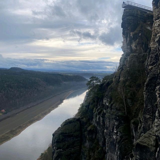 The route to Bastei Bridge
