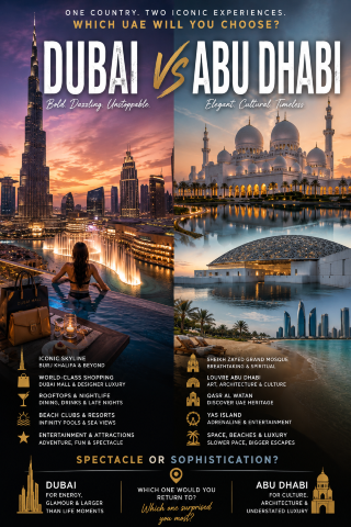 Dubai or Abu Dhabi: Which UAE Experience Would You Choose?