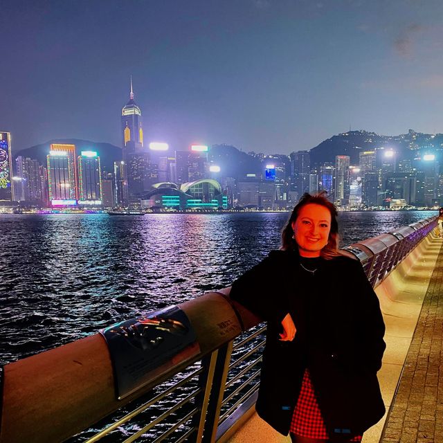 A starry night in Hong Kong
