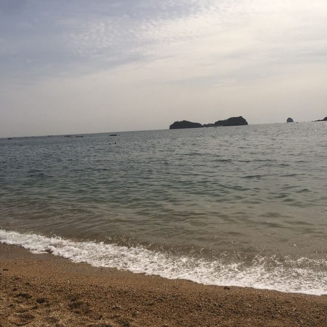 Fujiazhuang beach in Dalian 