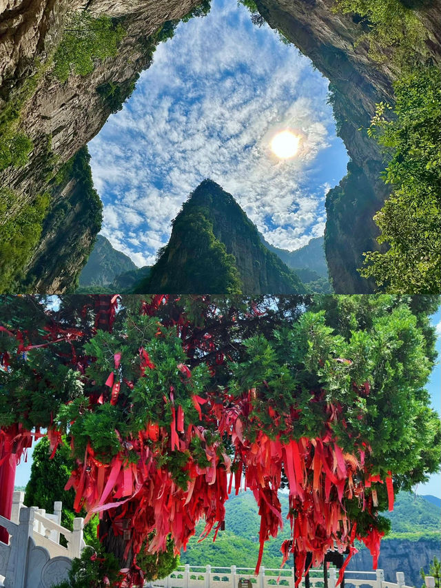 徒步誤入太行秘境裡的瀑布