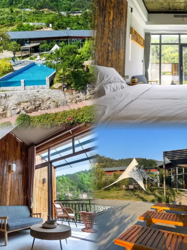 우한에서 숲속 수영장에 머물기|여름 물놀이 민박 이녠산리.