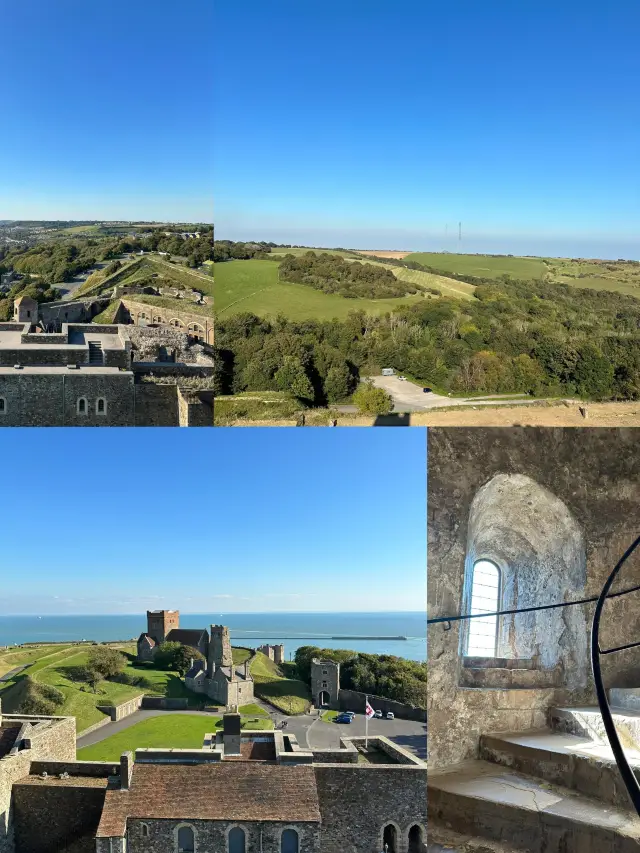 Ancient castles and stunning cliffs - Dover, UK. 