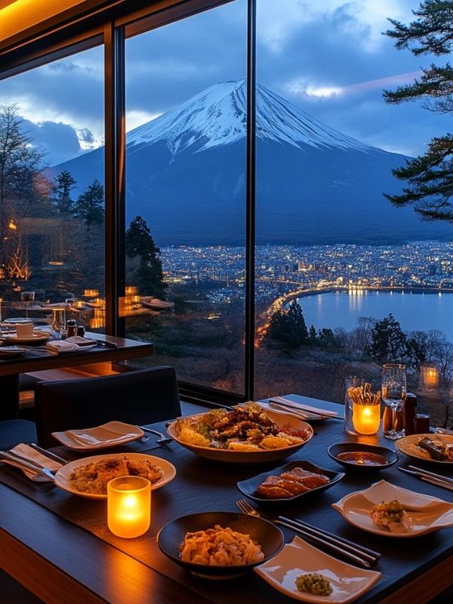 富士山的氛圍感酒店打卡！