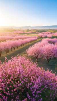 萬畝桃花盛放，肥城桃花節等你來