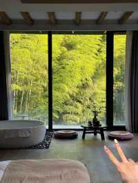 莫干山住進270°竹林私人湯池小院！太治癒了