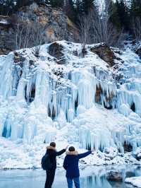 雪中森林日落絕景 嵩山雪景絕美