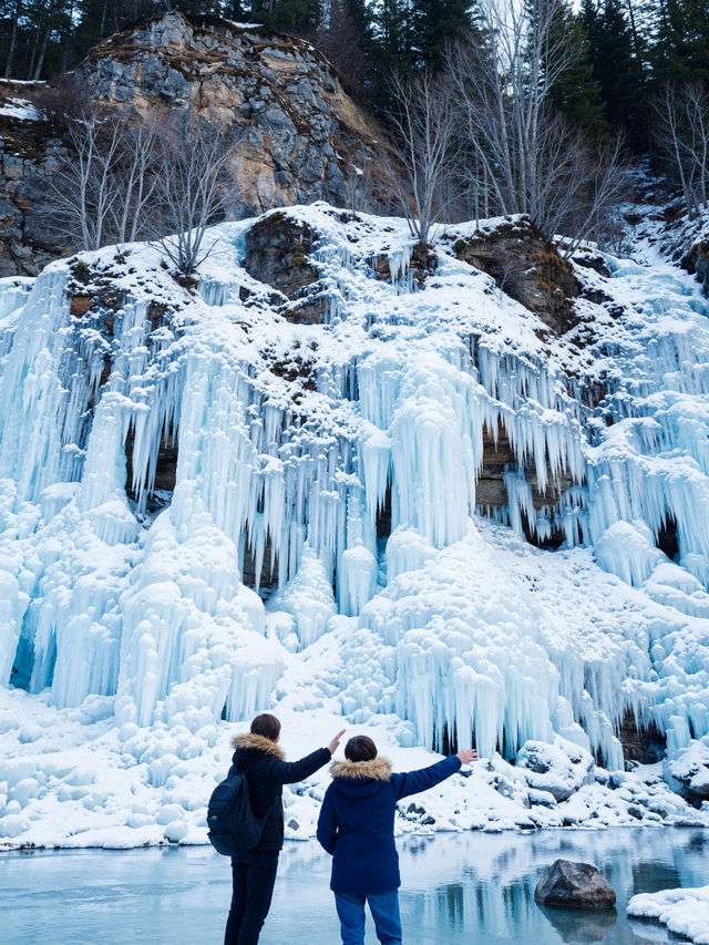 雪中森林日落絕景 嵩山雪景絕美