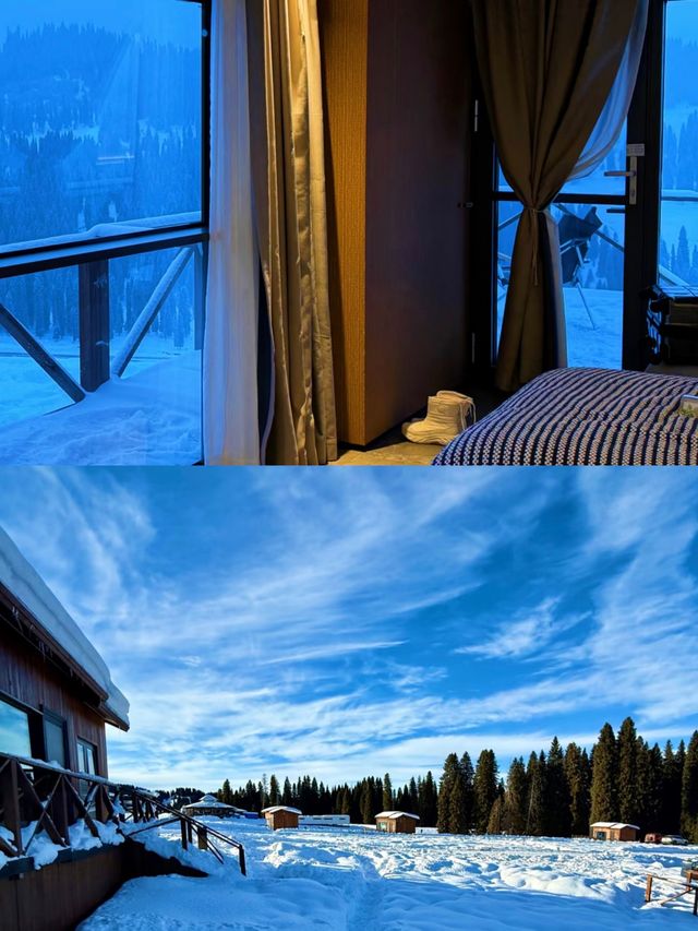 伊犁庫爾德寧1900米雪山營地封神！360°雪山環繞