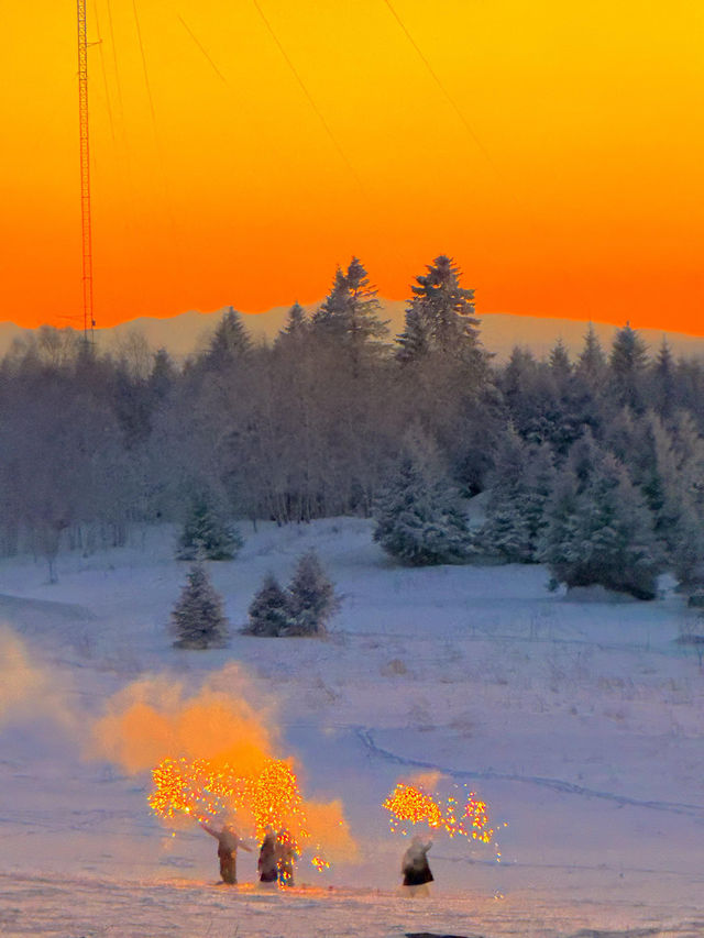 12.8|長白山日落live美得我要暈過去!!!!! 12.8|長白山日落live美得我要暈過去!!!!!