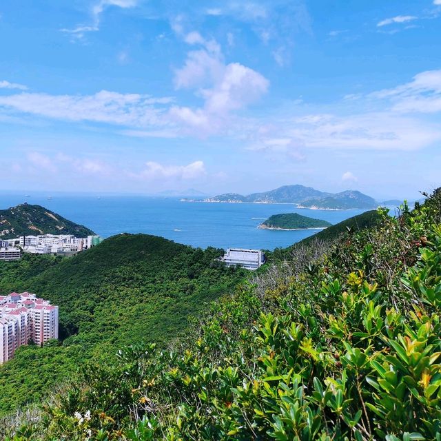 從赤柱峽道上孖崗山