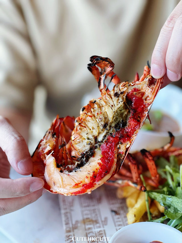 🇭🇰尖沙咀氛圍感餐廳🦞食龍蝦竹碳漢堡❤️