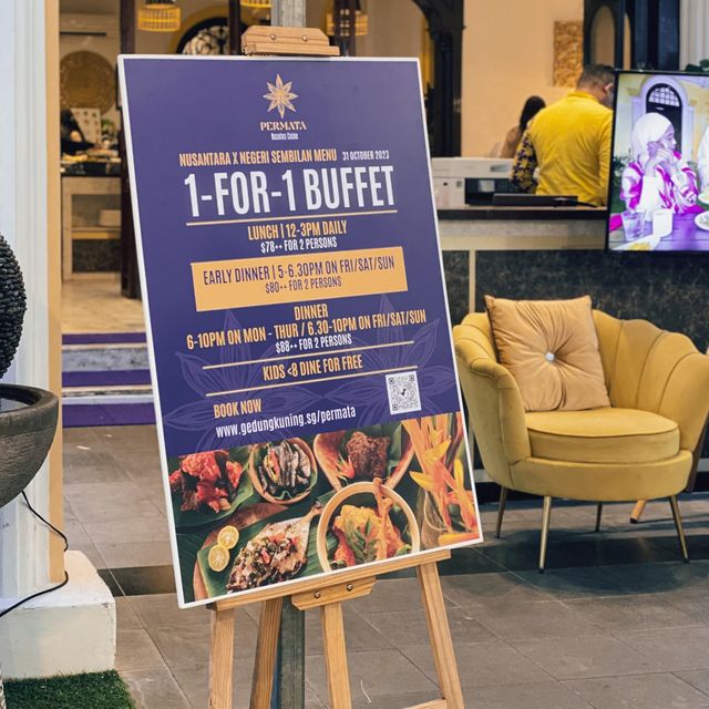 Permata Singapore: 1-for-1 Halal Buffet