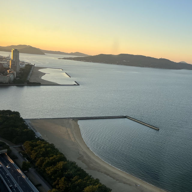 登上九州第一高塔｜Fukuoka Tower福岡塔，百萬夕陽市區景色盡收眼底