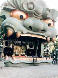 🇯🇵 日本大阪難波八阪神社👣朝聖大獅子殿的大嘴巴⛩️