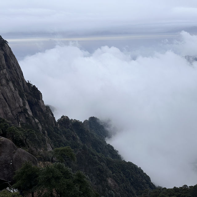 Snowy Huangshan in Anhui China