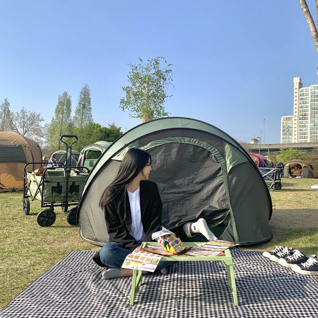 봄=한강 뚝섬 데이트💕