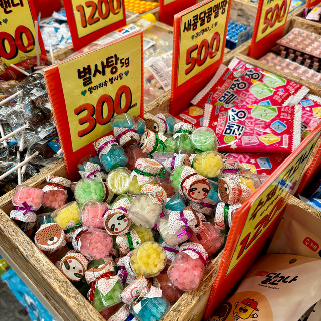 【釜山・南浦洞】駄菓子が買えるお菓子のお土産に「美味しく食べたら0'kcal」