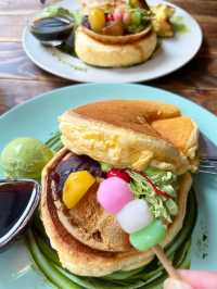 【福岡カフェ】春限定抹茶パンケーキ🌸🍡