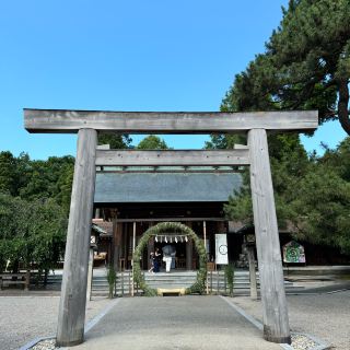 Nice statues around Takaoka Castle Park