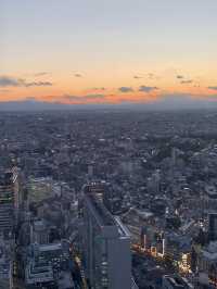 Sunset view at Shibuya Sky