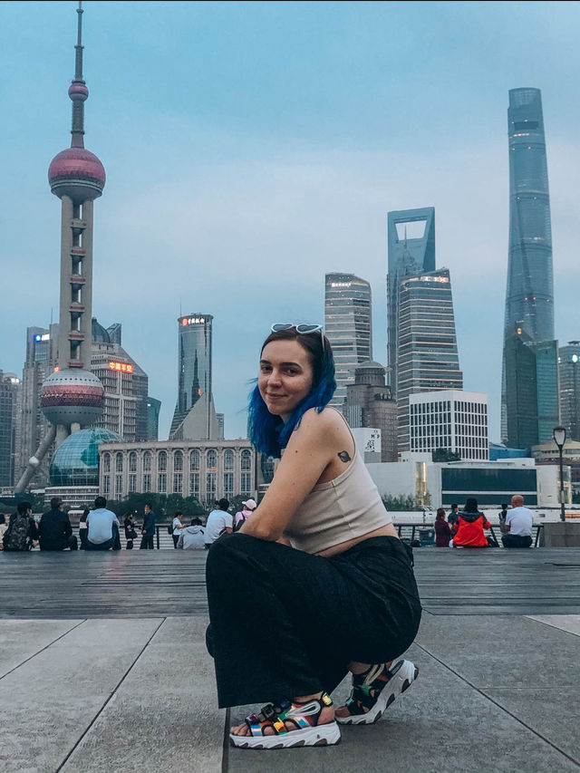 Futuristic Skyline of Shanghai at the Bund 🌃